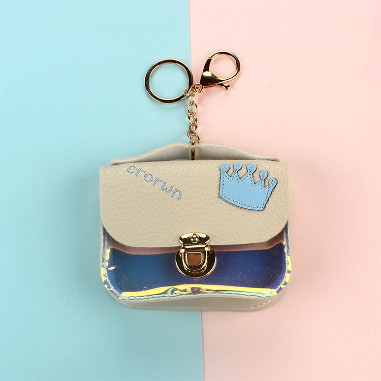 Wholesale PU Laser Zero Wallet Keychain
